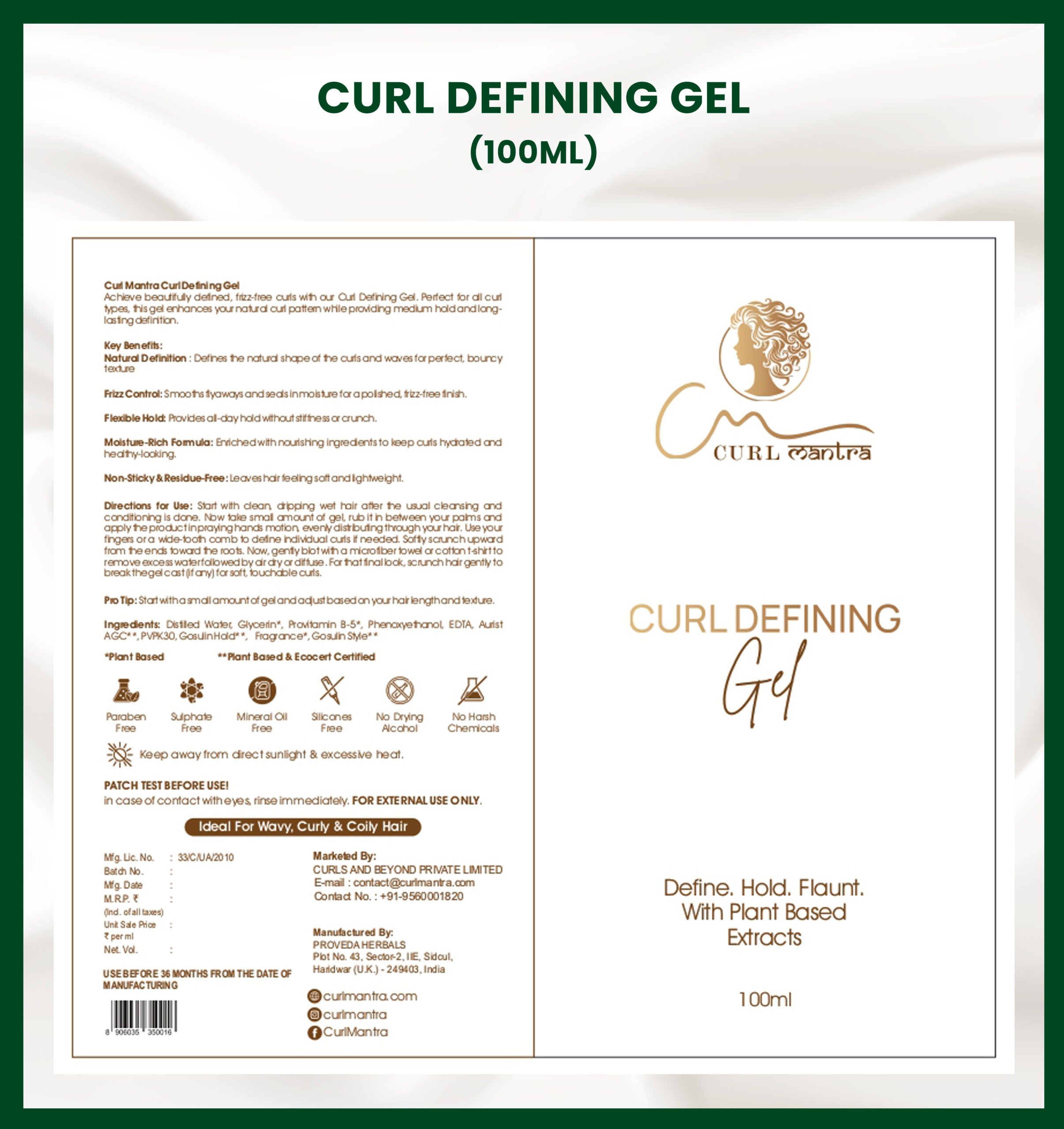Style & Slay Kit for Curly, Wavy & Frizzy Hair | Curl Enhancing Styler + Curl Defining Gel + Magic Curl Spray | With Plant-Based Curl Actives | Sulfate- Free, Silicone-Free | Defines, Holds & Refreshes Curls for Day 2 – Day 3