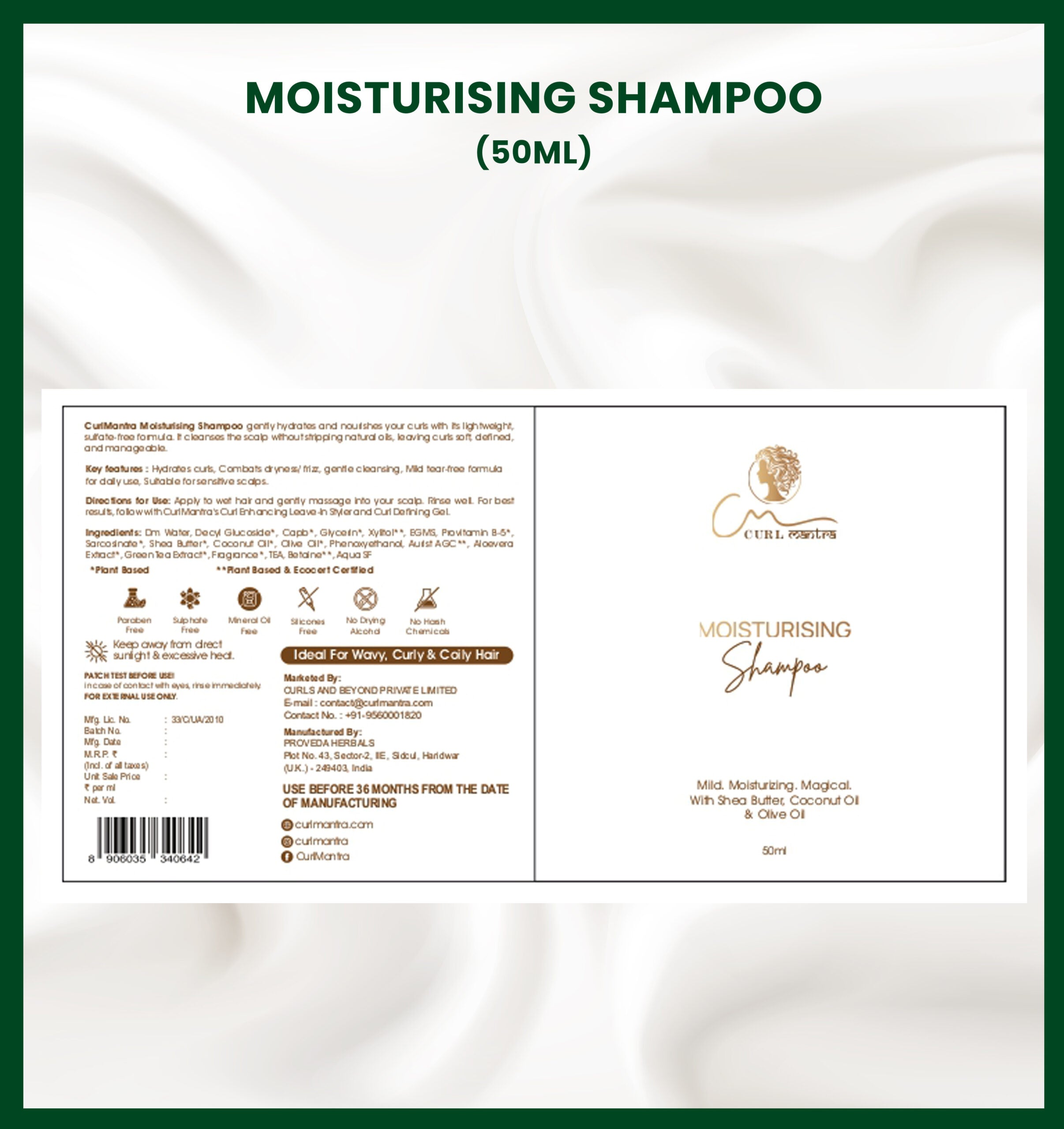 WanderCurl Minis for Curly, Wavy & Frizzy Hair | Complete 4-Step Curl Care Routine | With Plant-Based Curl Actives | Sulphate-Free, Silicone-Free | For Soft, Defined & Frizz-Free Curls | From Wash Day to Day-3 Curls