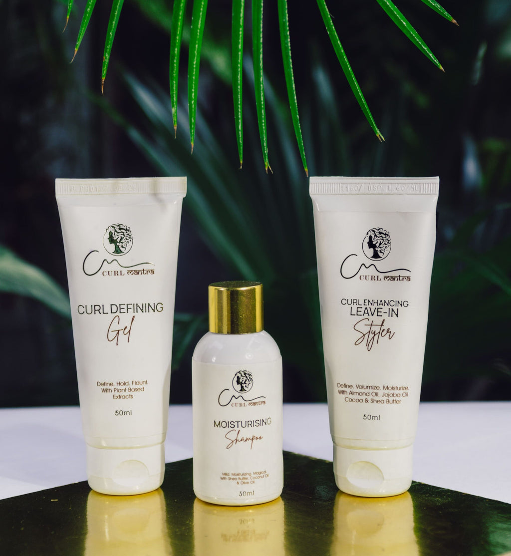 Ready, Set, Curl Minis for Curly, Wavy & Frizzy Hair | Moisturising Shampoo + Curl Enhancing Styler + Curl Defining Gel | With Plant-Based Curl Actives | Sulfate-Free, Silicone-Free | Cleanses, Defines & Boosts Curl Hold for Day 2 – Day 3