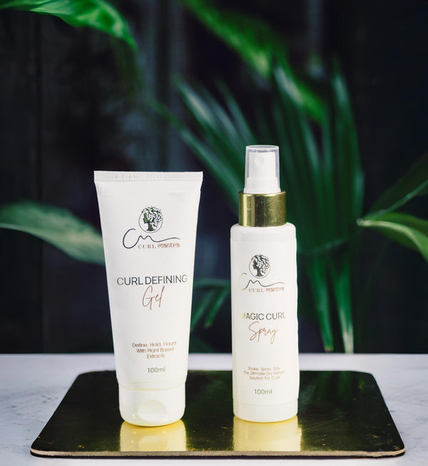 Set & Refresh Kit for Curly, Wavy & Frizzy Hair | Curl Defining Gel + Magic Curl Spray | With Plant-Based Curl Actives | Sulfate-Free, Silicone-Free | Defines, Refreshes & Controls Frizz for Day 2 – Day 3 Curls